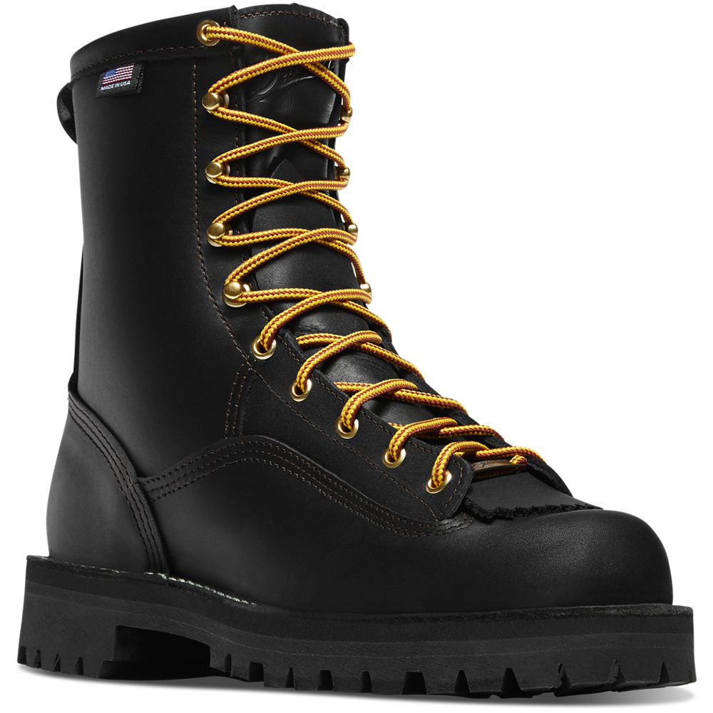 Botas De Trabajo Danner Hombre Mexico - Rain Forest Negros - QOWIH6907